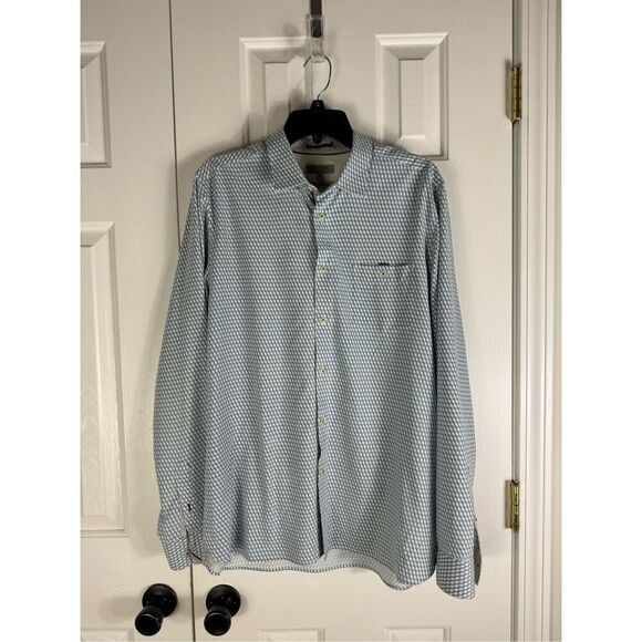 Ted Baker Mens Button Up Front Shirt Size 5 XL - Picture 1 of 4